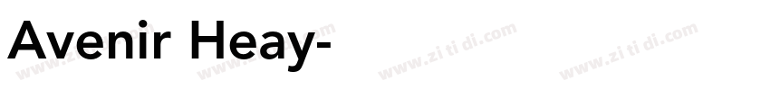 Avenir Heay字体转换